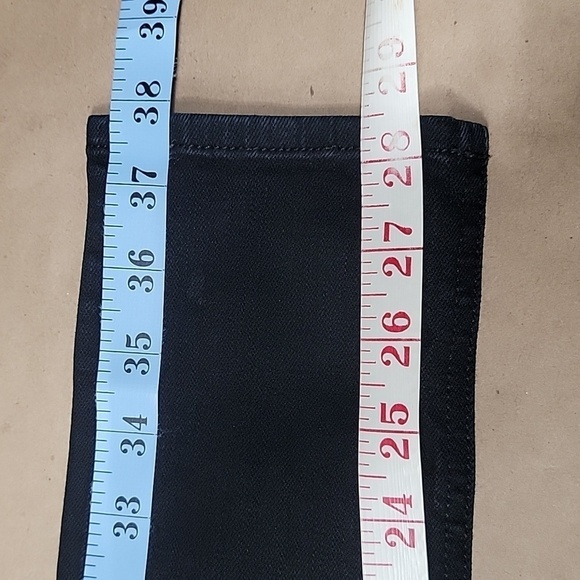 Rag & Bone Size 28 Skinny Coated Black Jeans Style # 1502K520, Gently Used Cond. - Picture 12 of 15